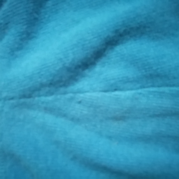 Blue wool elastic skirt - Picture 5 of 9